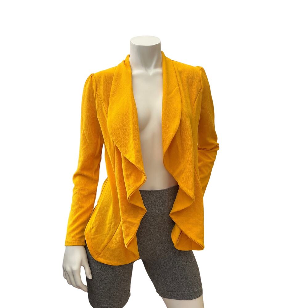 Doublju Women's Lightweight Thin Long Sleeve Open Front Blazer Size M